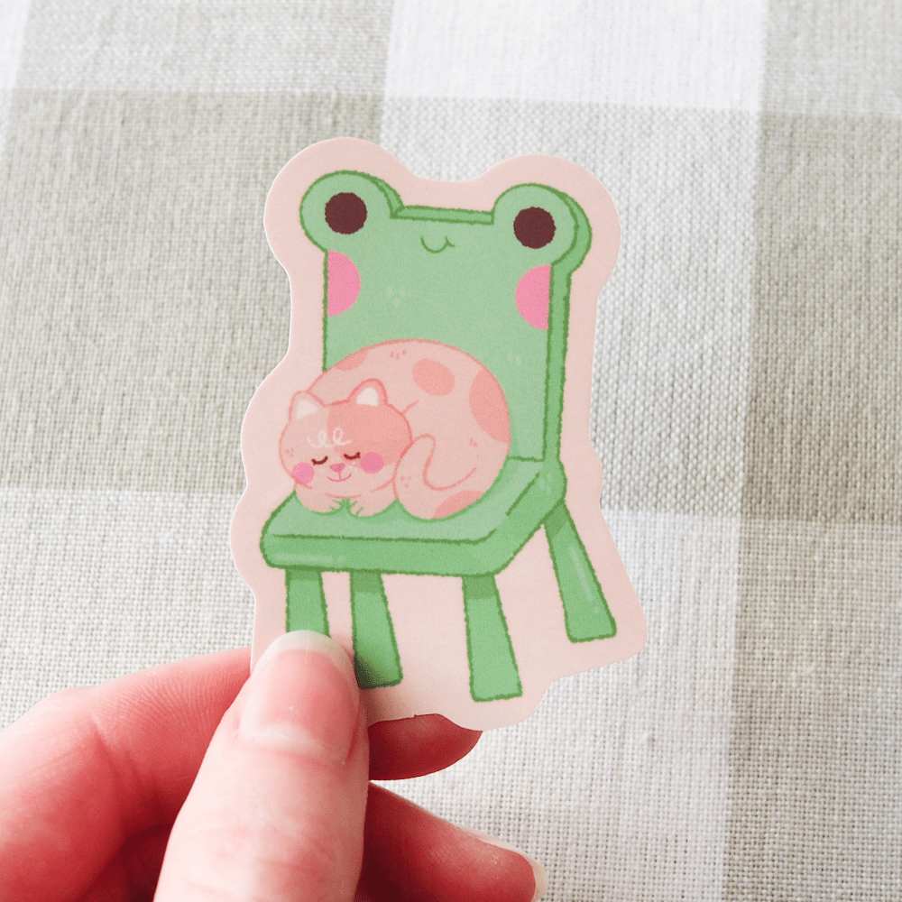 Froggy chair sticker