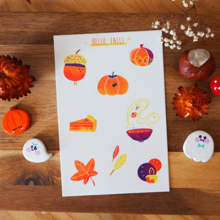 Hello Fall sticker sheet