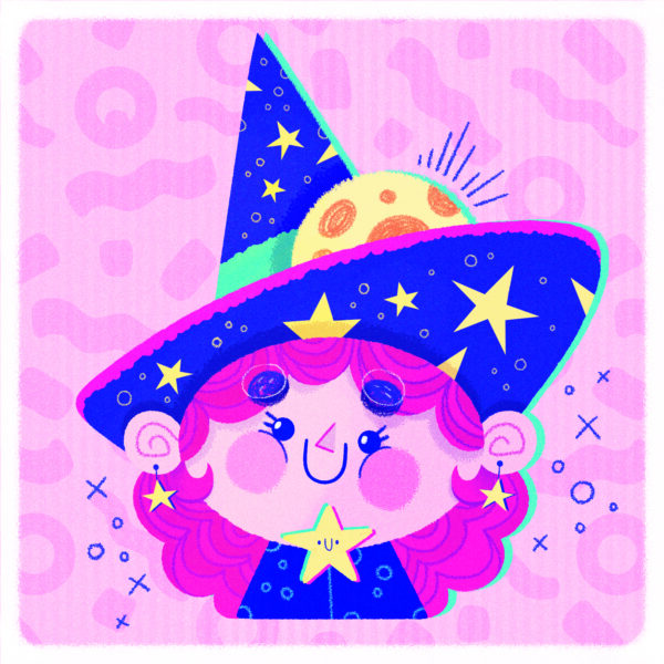 Space witch - A5 art print - Image 2
