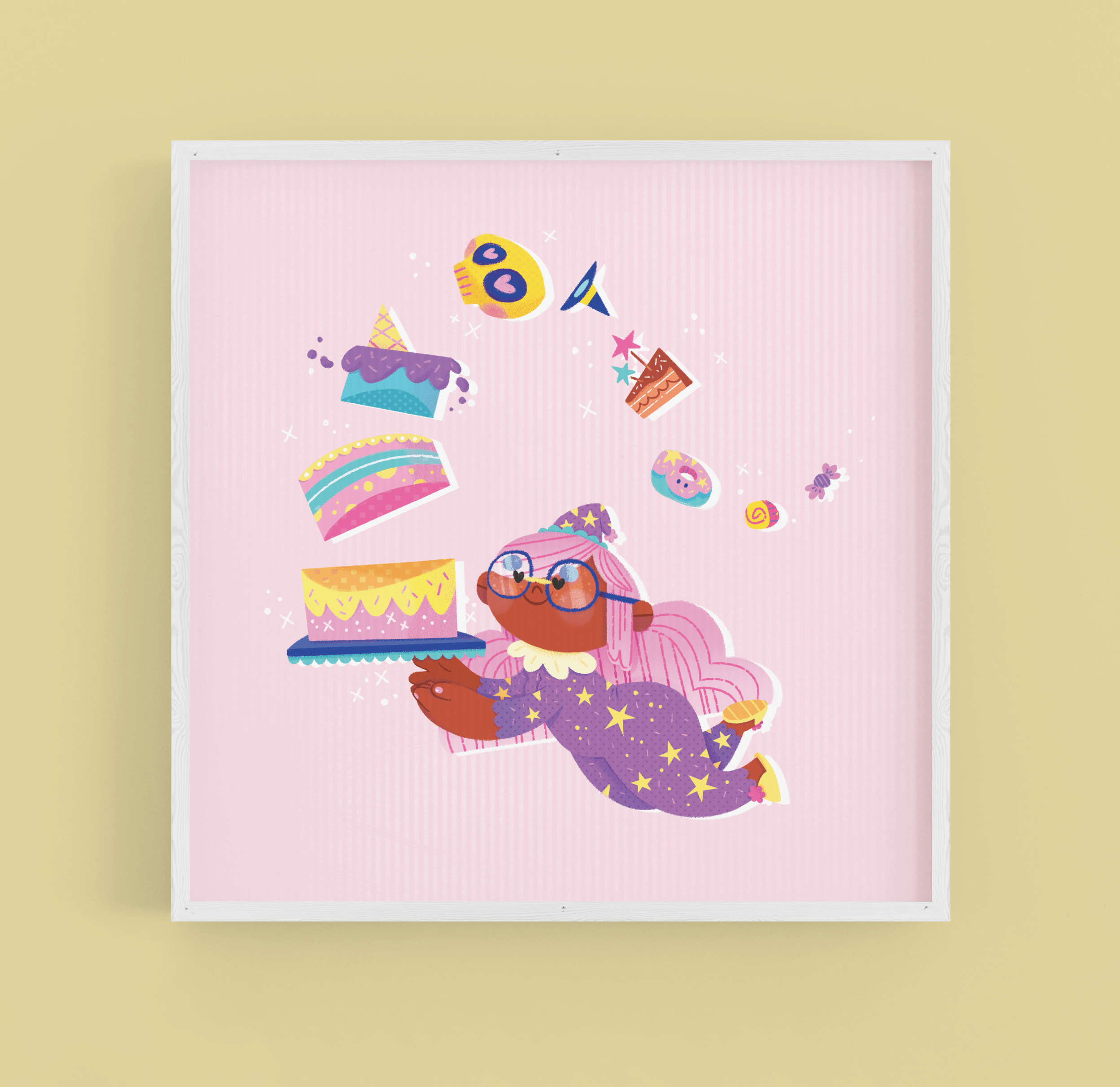 Baking witch - A5 art print