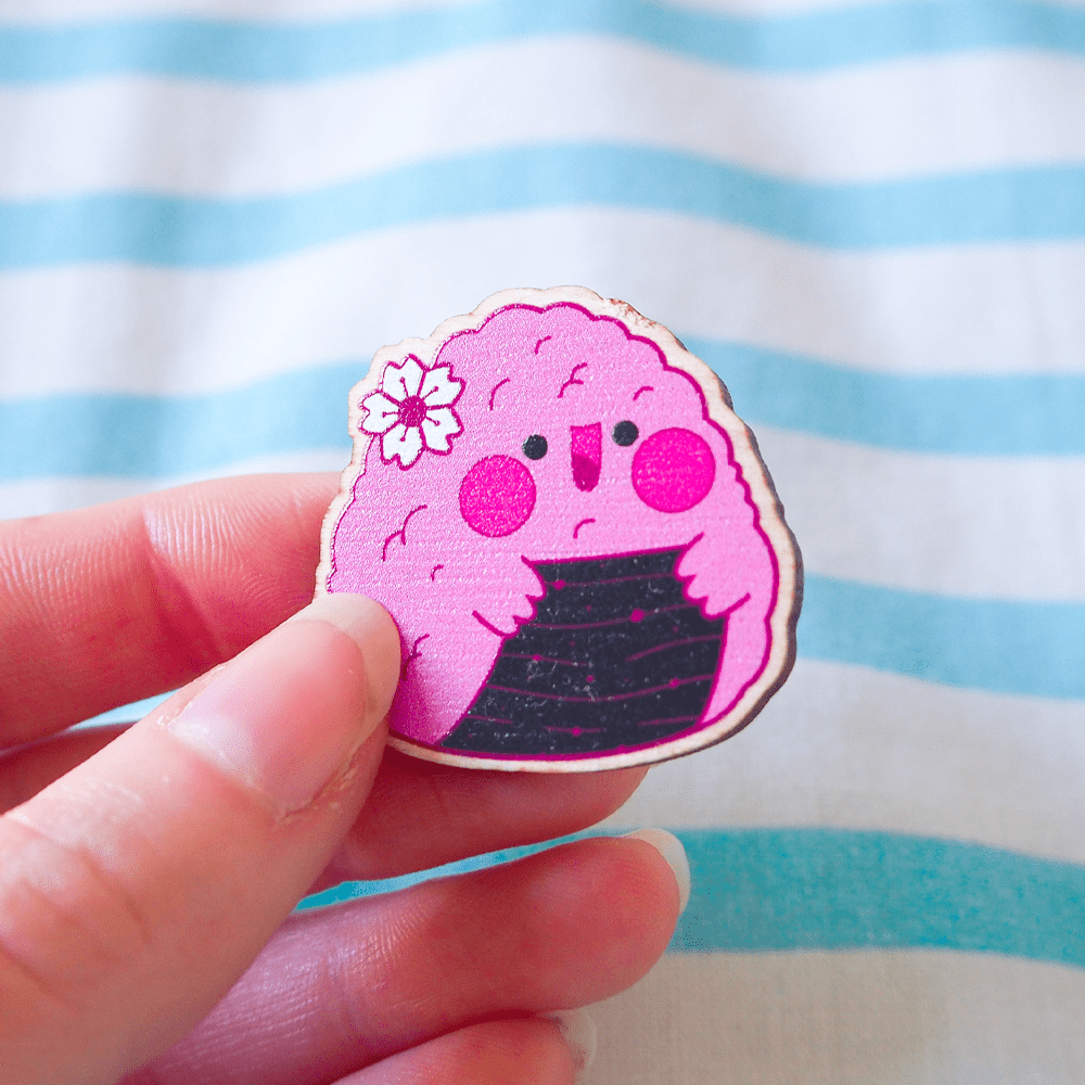 Onigiri wooden pin