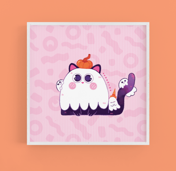 Pumpkin cat - A5 art print