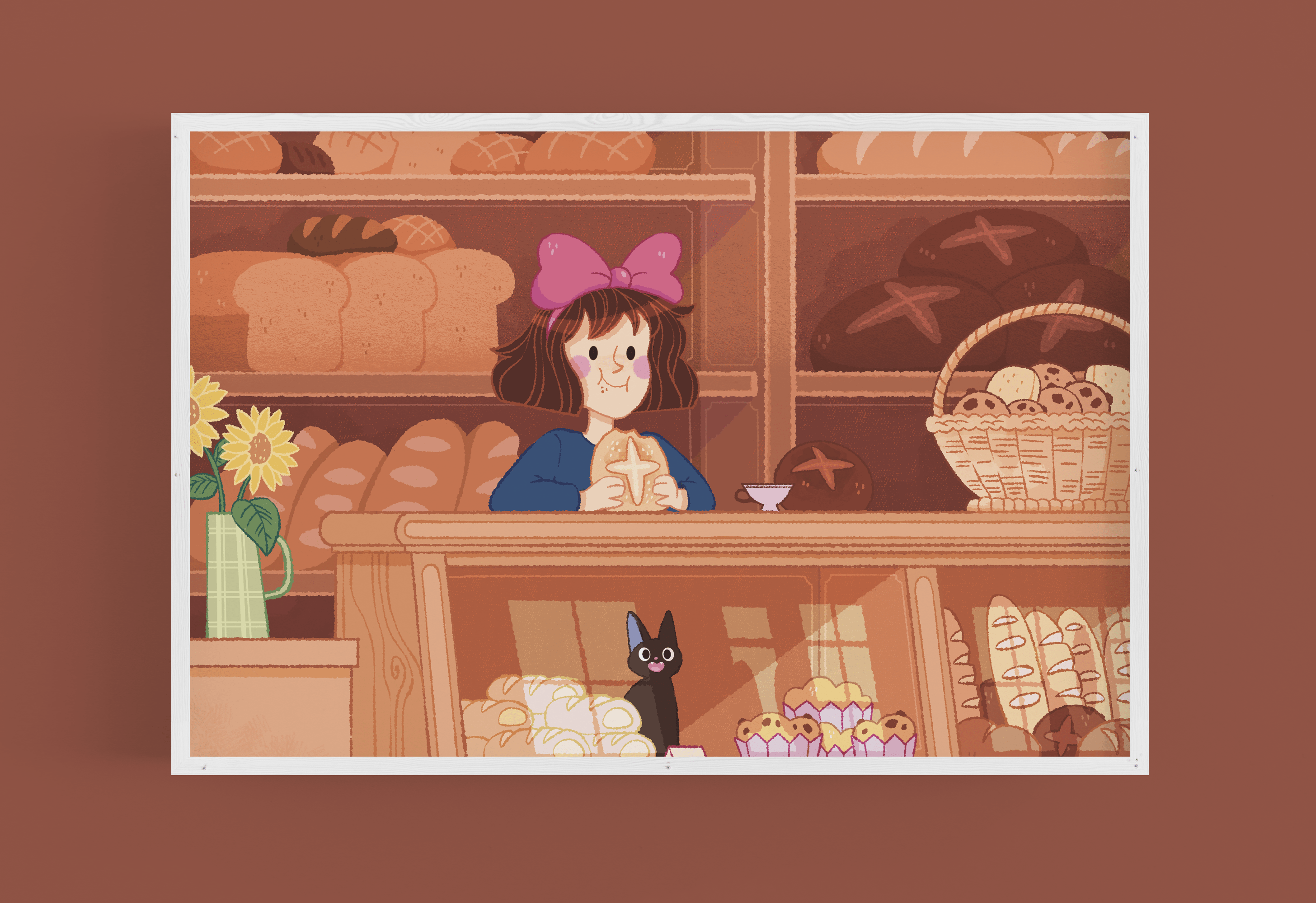 Kiki's delivery service - A5 art print