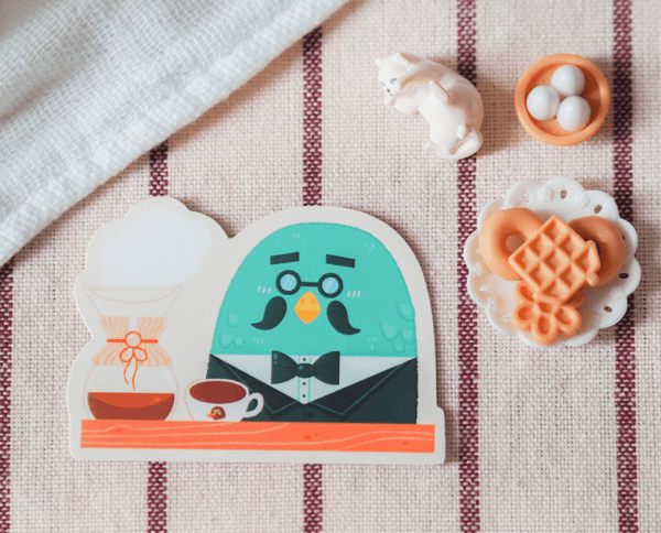 Brewster café sticker