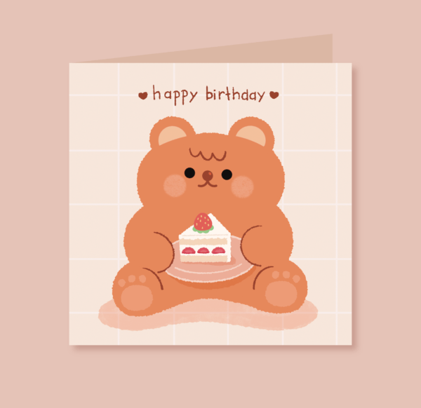 Birthday bear - Birthday card
