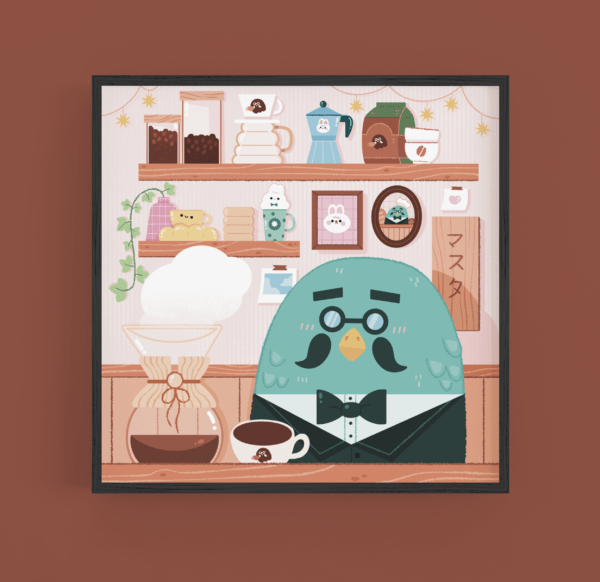 Brewster café - A5 art print
