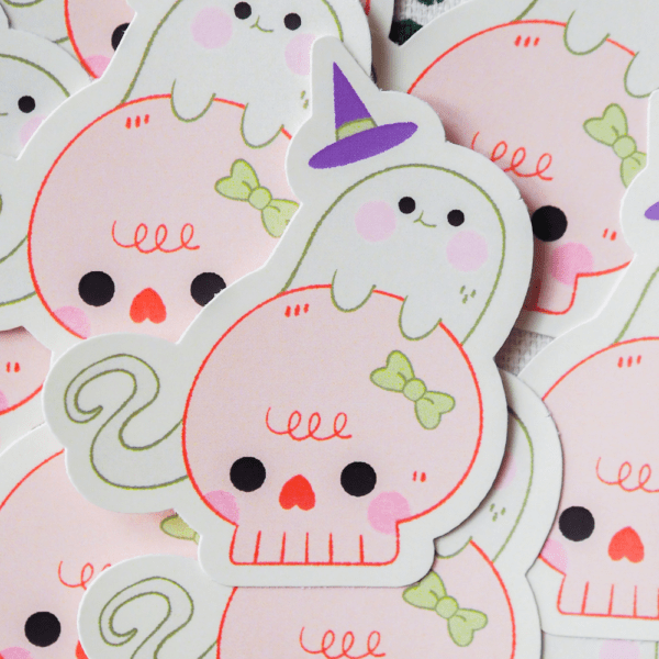 Cute ghost sticker