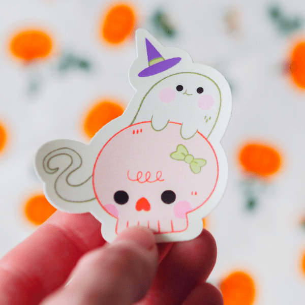 Cute ghost sticker - Image 2
