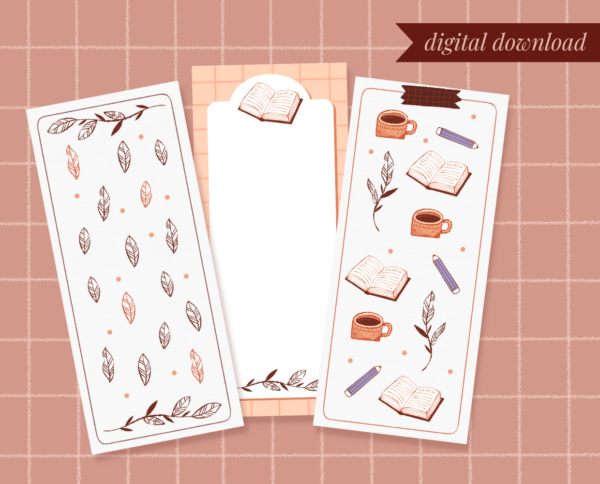 Dark academia bookmarks bundle