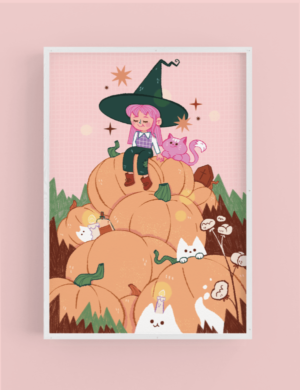 The pumpkin patch - A6 print (seconds)