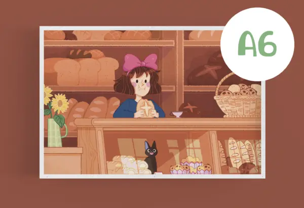 Kiki's delivery service - A6 art print