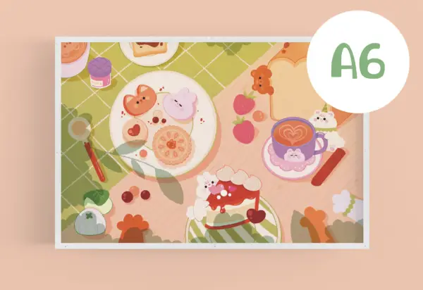 Picnic - A6 art print